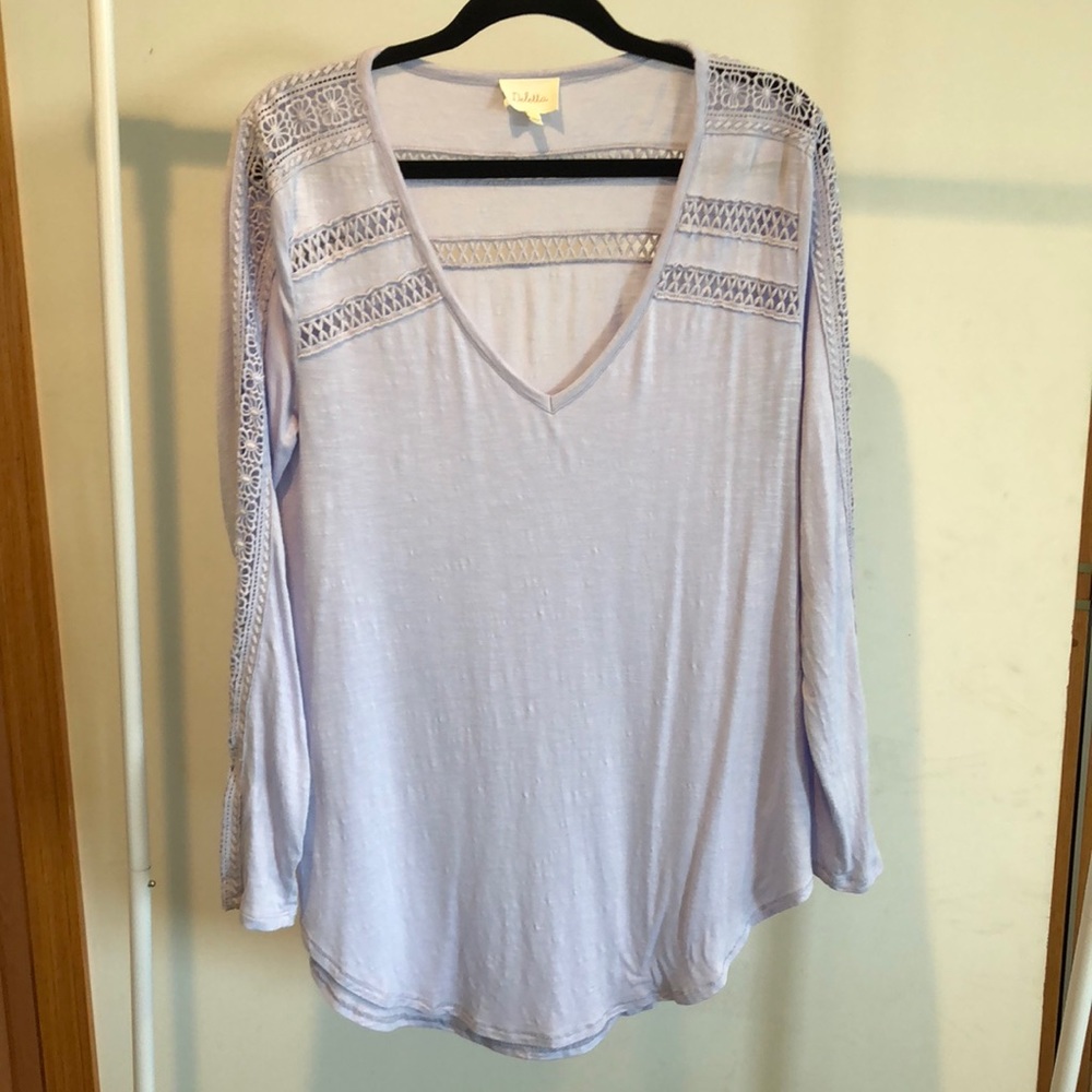 Anthropologie Lilac Tunic Top